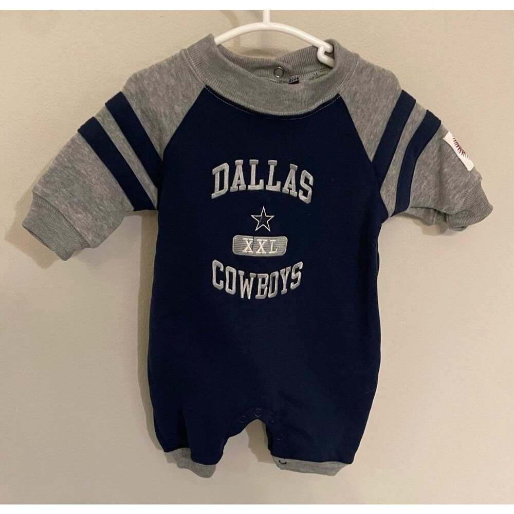 Vintage Vtg NFL Dallas Cowboys Football Baby Outfit Clothes, Size 3-6 months